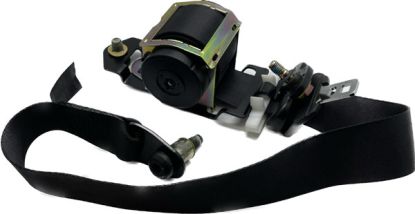 Seat belt assembly active frt long end Black LH