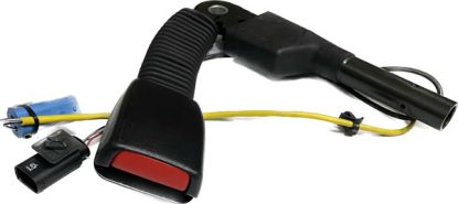 Seat belt short end & pre tensioner-RH Black 