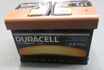 Battery Duracell DE70 AGM 096 AGM Extreme MG6 start/stop