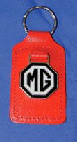 RED KEY FOB WITH BLK/WHITE MG