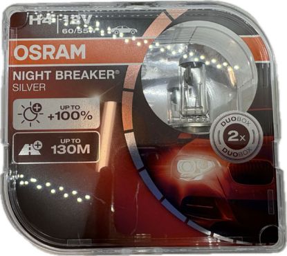 BULB H4 60/55W OSRAM NIGHT BREAKER SILVER-PAIR