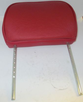 LEATHER H/REST RED/RED MFG