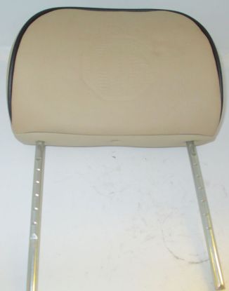 LEATHER H/REST CREAM/BLACK MGF
