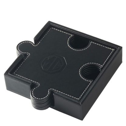 MG Branded 6 piece Coaster Puzzle - Black x 1