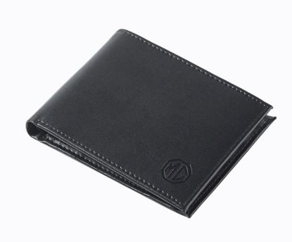 MG Leather Bi-Fold Wallet Black MG Branded
