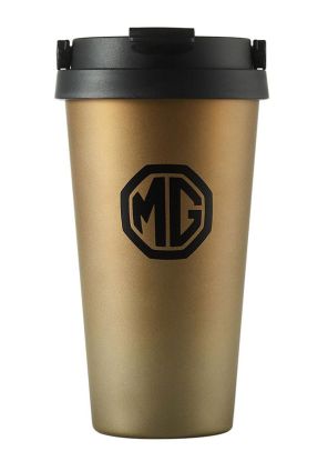 MG Travel mug Gold colour  MG Branded