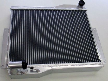 Alloy radiator MGB 1976-80 rubber bumper