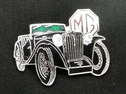 PIN BADGE MG TC BLACK