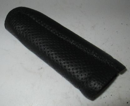 Handbrake cover - black leather MGF TF