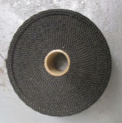 Exhaust wrap 2 inch Titanium - Black. Competition Product