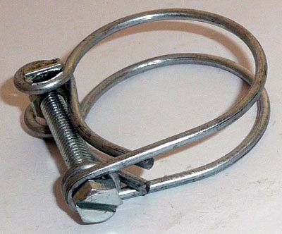 Twin wire hose clip 1 inch- 1 3/8 inch
