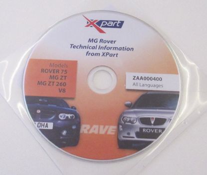 MG Rover Technical info CD R75 ZT ZT 260 V8 Xpart