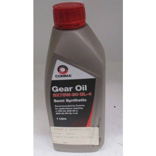SX75W/90 GL4 GEAR OIL (PER LITRE) - Brown and Gammons