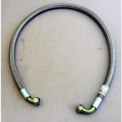 OIL COOLER PIPE BRAIDED S/STEEL MGB