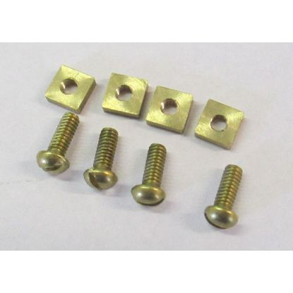 BRASS SCREW & NUT Set of 4