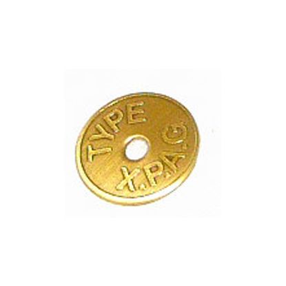 BRASS BUTTON TAG (TC STYLE)