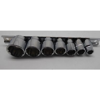 7 Piece Whitworth 3/8 inch Socket Set