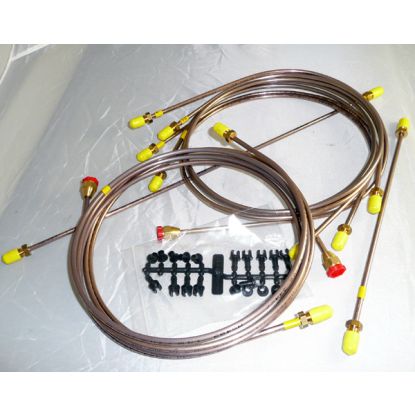MGB 62-74 Brake pipe kit LHD (With servo)