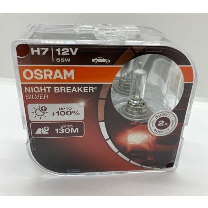 BULB OSRAM H7 NIGHT BREAKER SILVER - PAIR