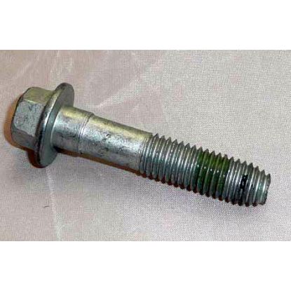Bolt flanged head rear suspension pivot bush bracket to body