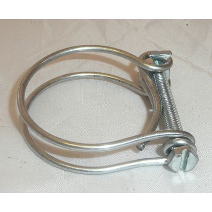 Twin wire hose clip 1 1/8 inch - 1 3/8 inch