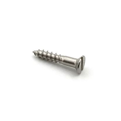 Wood Screw No4 x 5/8 Slotted Stainless Steel
