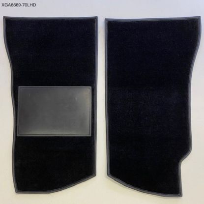 MGB LHD Front carpets black (Pair) 67> 4 Syc