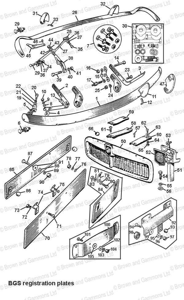 Image for Bumpers.Grilles. Number plates