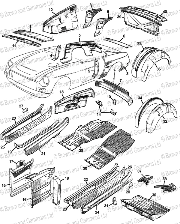 Image for Body  Panels - Roadster