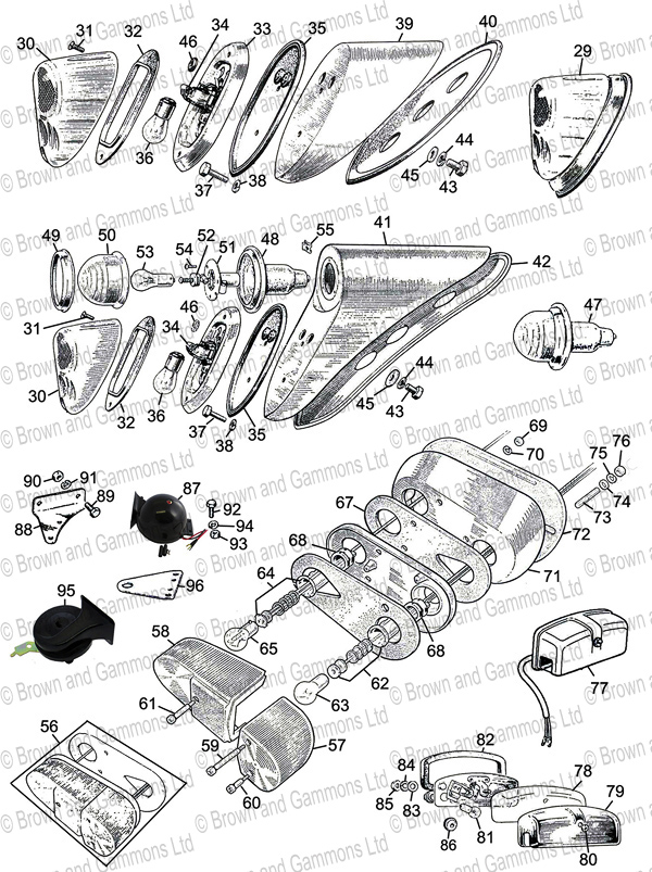 GGE103 High Note MG MGB Horn 