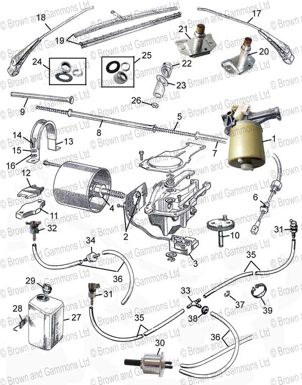 Image for Wipers. Wheel Rack & Washer Bottles