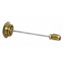 CAP & DAMPER HEX BRASS HEAD - NON VENTED Image for CAP & DAMPER HEX BRASS HEAD - NON VENTED