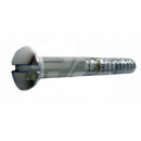Image for Chrome wood screw slotted