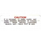 Image for HEATER CAUTION PLATE