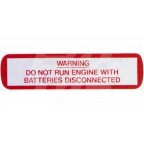Image for BATTERY WARNING STICKER