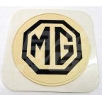 Image for TAX DISC HOLDER 'MG' BROWN/WHITE