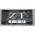 Image for ZT 190 BADGE SATIN SILVER >321637