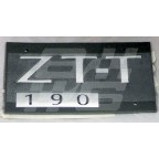 Image for ZT-T 190  REAR BADGE SATIN