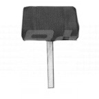 Image for BLACK VINYL HEADREST EARED - PERFORATED CENTRE