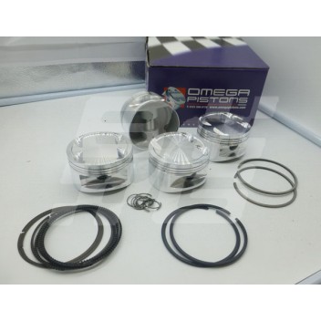 Image for K 1.8 Omega forged pistons (set of 4) with rings