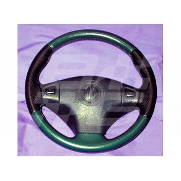 Image for LEATHER STEERING WHEEL BLACK