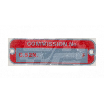 Image for COMMISSION NO PLATE G52N-F
