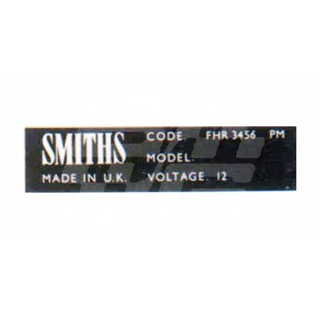Image for SMITHS MODEL UP TO 1969