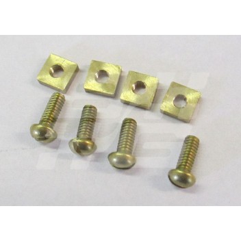 Image for BRASS SCREW & NUT Set of 4