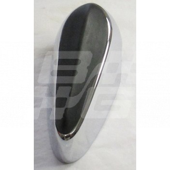 Image for MGB Front Chrome Overrider/rubber faced