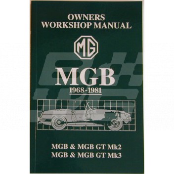 Image for MGB MANUAL 1969-81 A5 SIZE