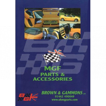 Image for MGF CATALOGUE B & G **UK delivery**