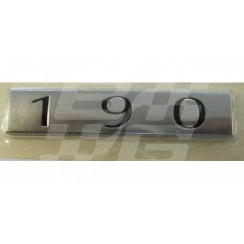 Image for 190 REAR BADGE SILVER