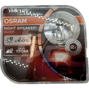 Image for BULB H4 60/55W OSRAM NIGHT BREAKER SILVER-PAIR