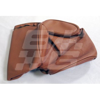 Image for AUTUMN LEAF LEATHER HEADREST COVER - EARED